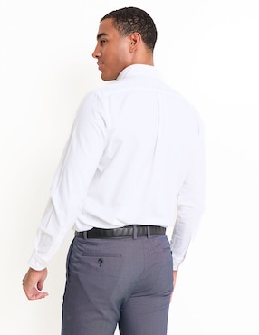 Camisa casual Scappino de algodón manga larga para hombre