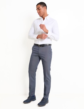 Camisa casual Scappino de algodón manga larga para hombre