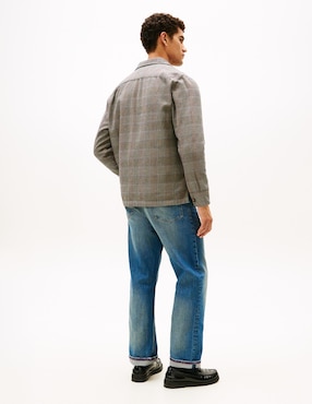 Camisa casual Tommy Hilfiger de algodón manga larga para hombre
