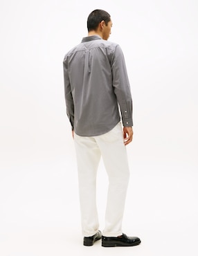 Camisa casual Tommy Hilfiger de algodón manga larga para hombre