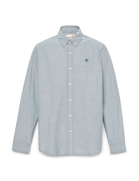 Camisa casual Timberland de algodón manga larga para hombre