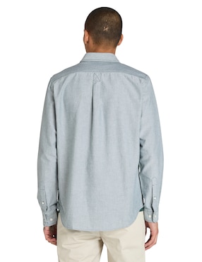 Camisa casual Timberland de algodón manga larga para hombre