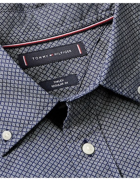 Camisa casual Tommy Hilfiger de algodón manga larga para hombre