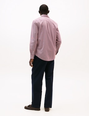 Camisa casual Tommy Hilfiger de algodón manga larga para hombre