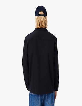 Sobrecamisa casual Lacoste de algodón manga larga para hombre