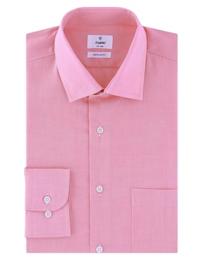 Camisa business casual Scappino de algodón manga larga para hombre
