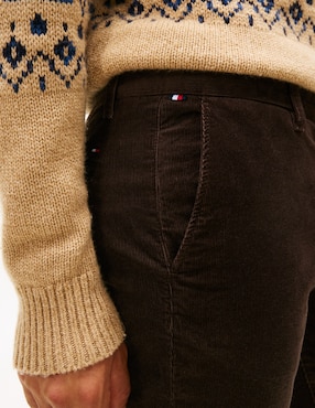 Pantalón regular Tommy Hilfiger de algodón para hombre