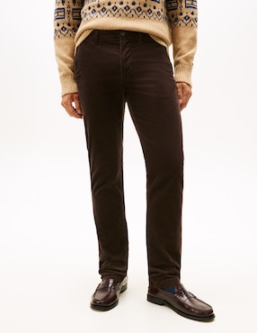 Pantalón regular Tommy Hilfiger de algodón para hombre