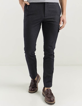 Pantalón slim Scappino de algodón para hombre