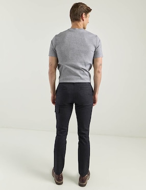 Pantalón slim Scappino de algodón para hombre