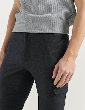 Pantalón slim Scappino de algodón para hombre