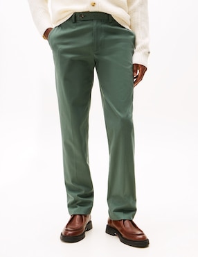 Pantalón regular Tommy Hilfiger de algodón para hombre