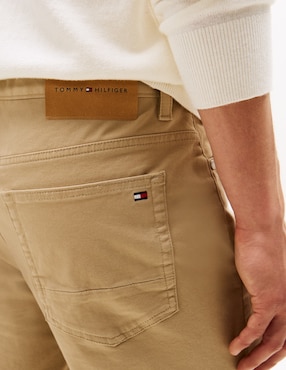 Pantalón regular Tommy Hilfiger de algodón para hombre