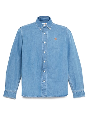 Camisa casual Timberland de mezclilla manga larga para hombre