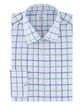 Camisa business casual Scappino de algodón manga larga para hombre