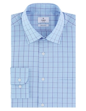 Camisa business casual Scappino de algodón manga larga para hombre
