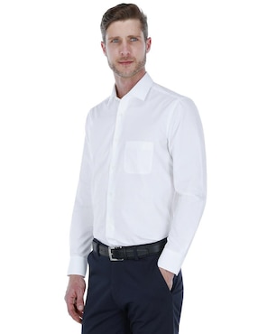 Camisa de vestir Scappino de algodón manga larga para hombre