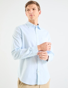 Camisa casual Nautica manga larga para hombre