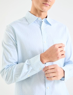 Camisa casual Nautica manga larga para hombre