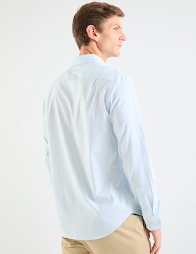 Camisa casual Nautica manga larga para hombre