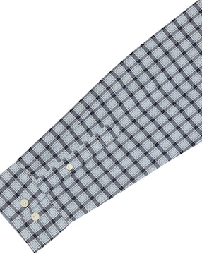 Camisa casual Nautica de algodón manga larga para hombre