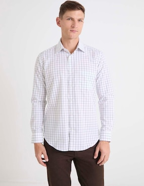 Camisa de vestir Scappino de algodón manga larga para hombre