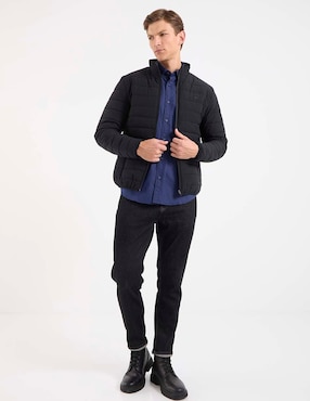 Camisa casual Scappino de algodón manga larga para hombre