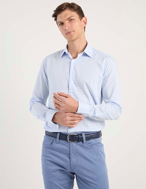 Camisa de vestir Scappino de algodón manga larga para hombre