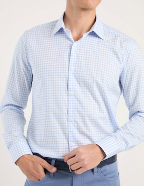 Camisa de vestir Scappino de algodón manga larga para hombre