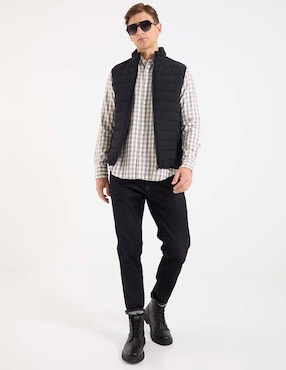 Camisa casual Scappino de algodón manga larga para hombre