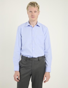 Camisa de vestir Scappino de algodón manga larga para hombre
