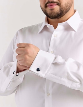 Camisa de vestir Scappino de algodón manga larga para hombre