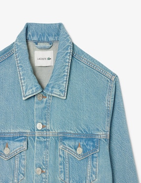 Chamarra denim Lacoste no para hombre
