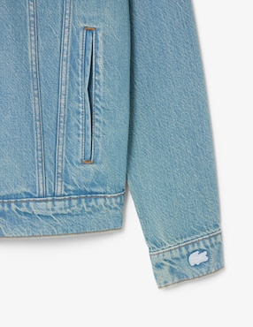Chamarra denim Lacoste no para hombre