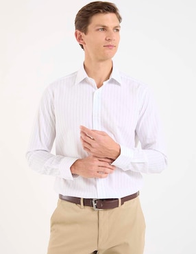 Camisa de vestir Scappino de algodón manga larga para hombre