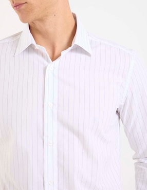 Camisa de vestir Scappino de algodón manga larga para hombre