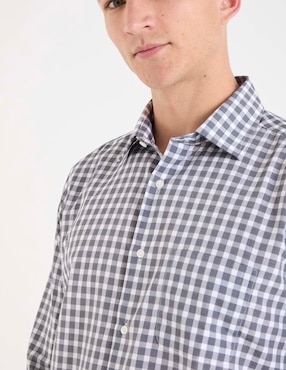 Camisa de vestir Scappino de algodón manga larga para hombre