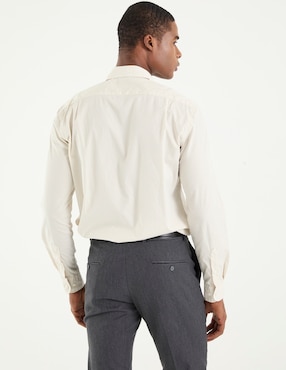 Camisa casual Scappino de algodón manga larga para hombre