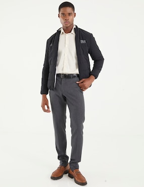 Camisa casual Scappino de algodón manga larga para hombre