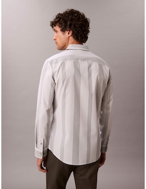 Camisa casual Calvin klein manga larga para hombre