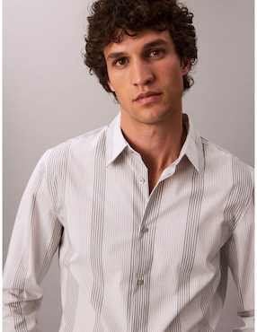 Camisa casual Calvin klein manga larga para hombre