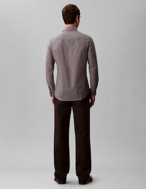 Camisa casual Calvin Klein manga larga para hombre