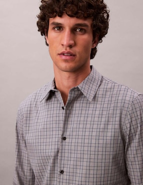 Camisa casual Calvin Klein manga larga para hombre