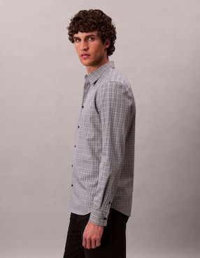 Camisa casual Calvin Klein manga larga para hombre