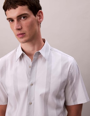 Camisa casual Calvin Klein manga corta para hombre
