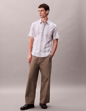 Camisa casual Calvin Klein manga corta para hombre
