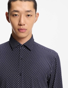 Camisa Hugo manga larga para hombre