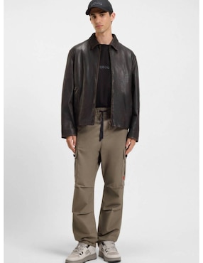 Pantalón cargo slim Hugo de algodón para hombre