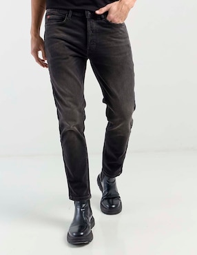 Jeans straight Hugo deslavado para hombre