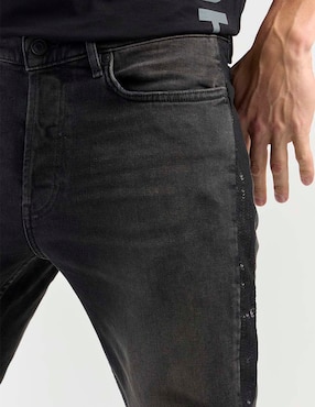 Jeans straight Hugo deslavado para hombre